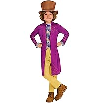 Rubies Costume ufficiale Warner Brothers Willy Wonka per bambini, taglia 9-10 anni