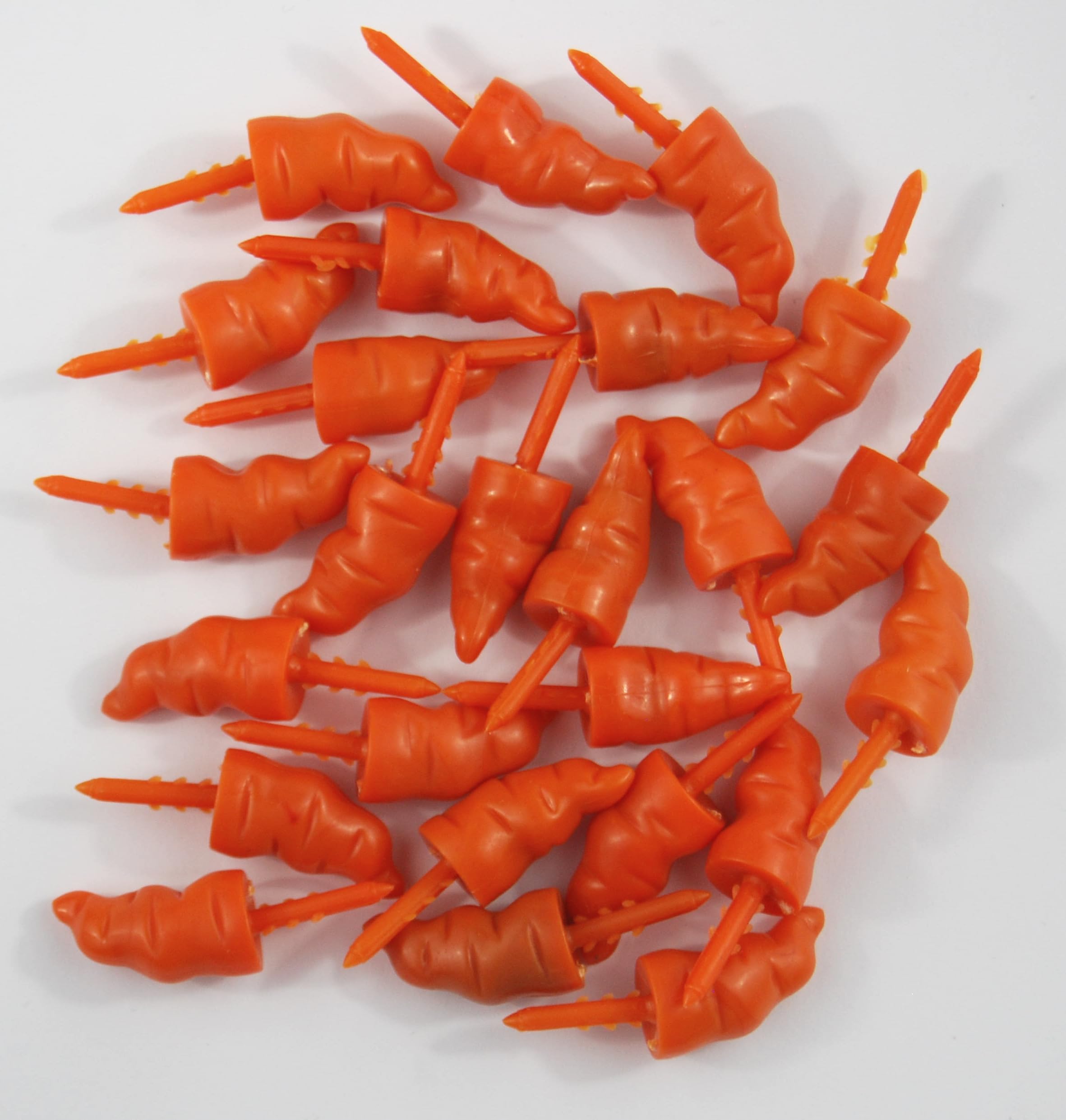 celloexpress 29mm Orange Carrot Nose - Pack of 100 - Push in Nose - Various Sizes - Decoration Nose with great detail