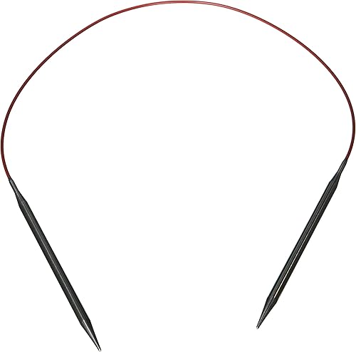 ChiaoGoo Agujas de tejer circulares del acero inoxidable del cordón rojo 24"-tamaño 95.5Mm
