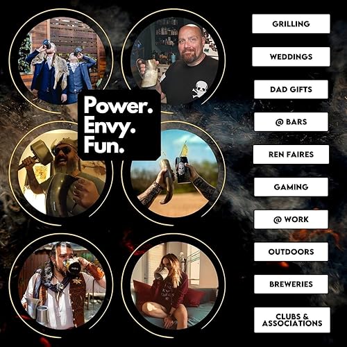 Miniatura 8 de AleHorn Taza de cuerno vikingo con soporte, taza de cuerno vikingo, taza vikinga, taza de jarra hecha a mano, taza de cerveza vikinga, taza de