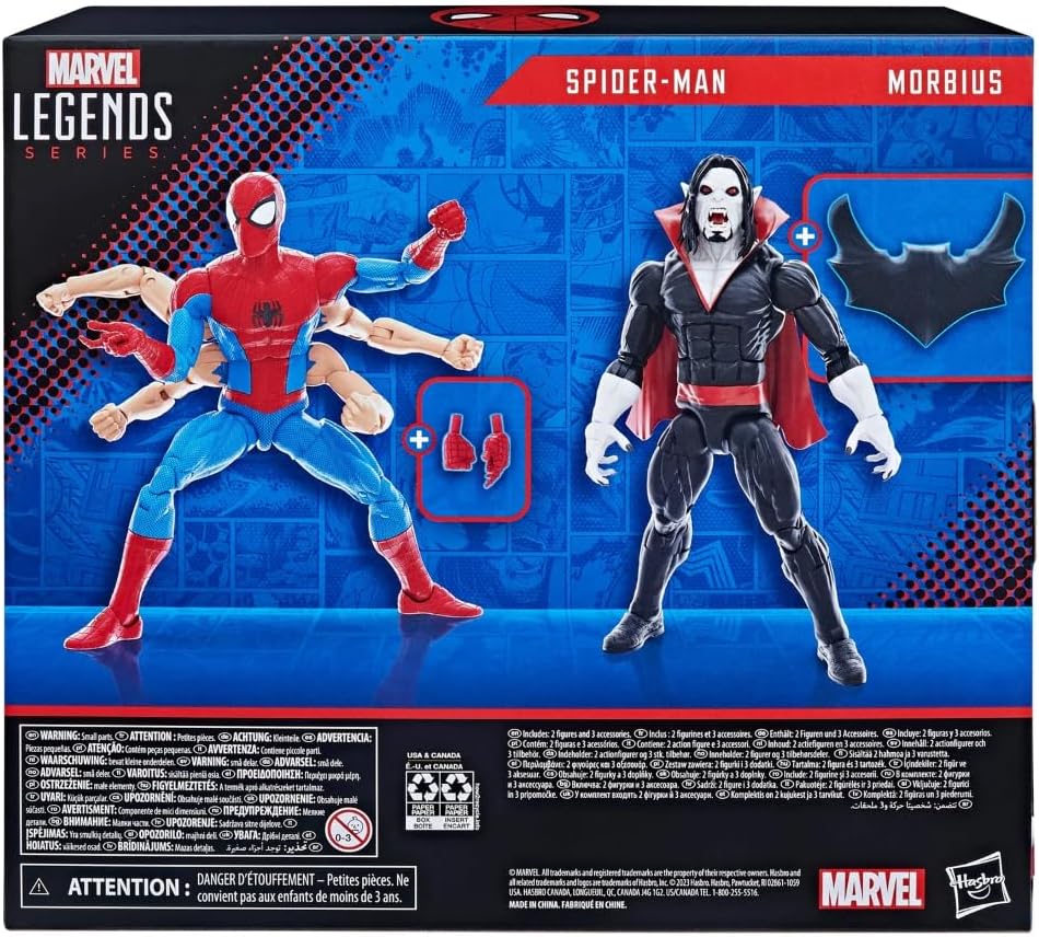 Hasbro The Amazing Spider-Man Marvel Legends pack 2 figurines