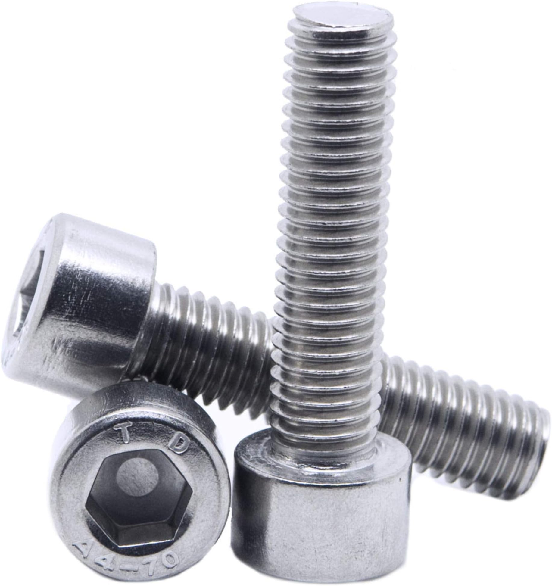 2mm / M2 x 4 Socket Cap Screws HEX Head Allen Bolts A4 Marine Grade Stainless Steel DIN 912-20 Pack