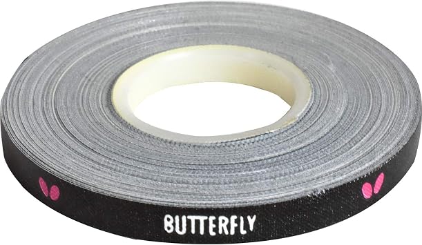 Butterfly Side Tape to Protect The Edges of Your Rubber and Blade for Table Tennis/Ping Pong Paddles - Color Black/White/Magenta - Width 6mm - Rolls Come in 10m 20 Rackets and 50m 100 Rackets