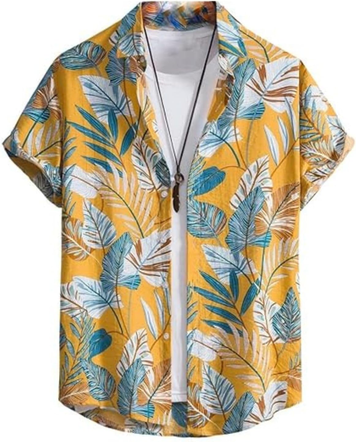 - Men's Rayon Shirt - Summer Button Down Shirts | Half Sleeve Printed |Formal |Casual Stylish Shirt's for Man