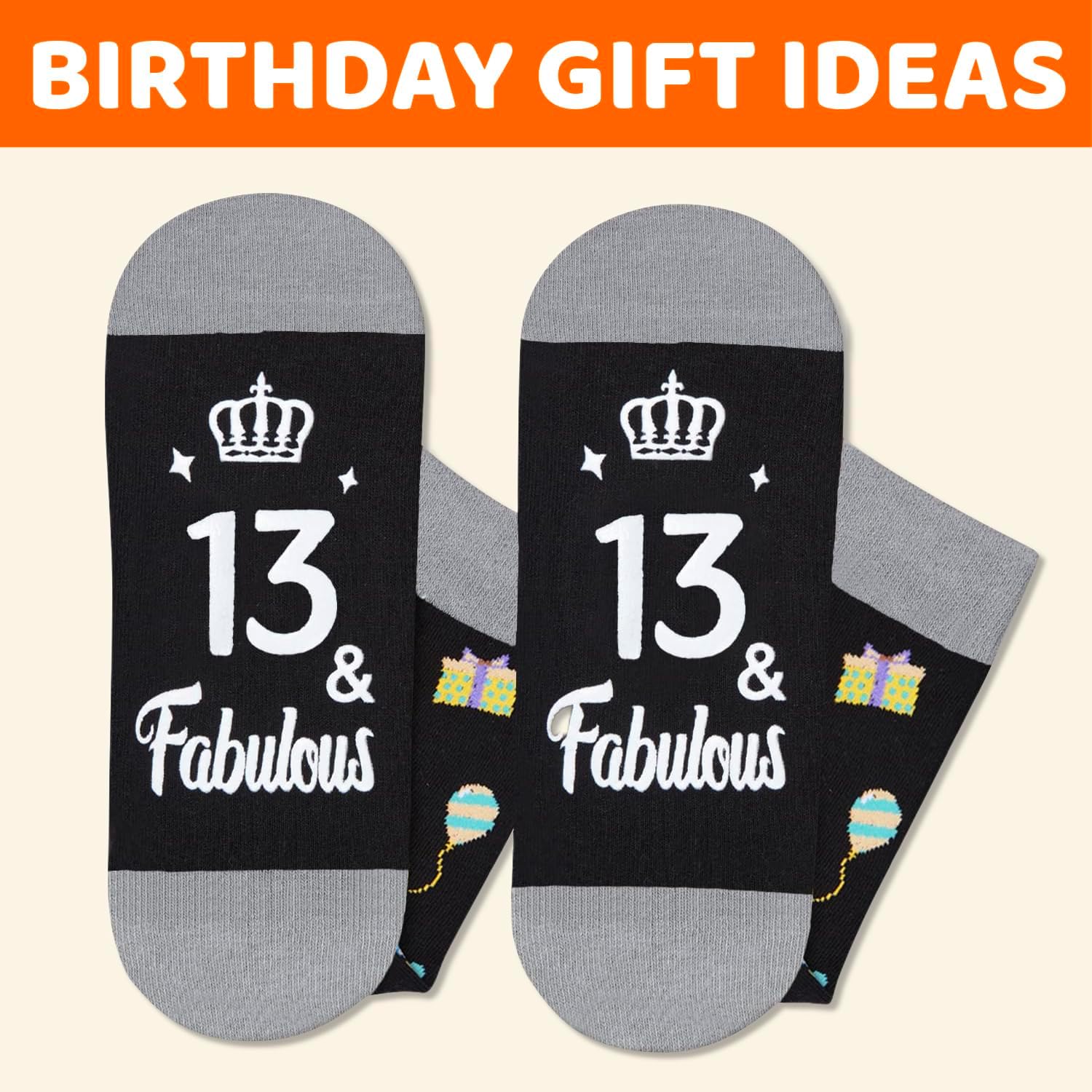 HAPPYPOP Birthday Gift Ideas for Teens - 13-19 Year Old Fabulous Socks for Boys & Girls - Image 6