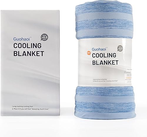 Miniatura 2 de Guohaoi - Manta refrescante (90"x108" tamaño King) para personas que sudan al dormir, absorbe el calor para mantener el cuerpo fresco durante los