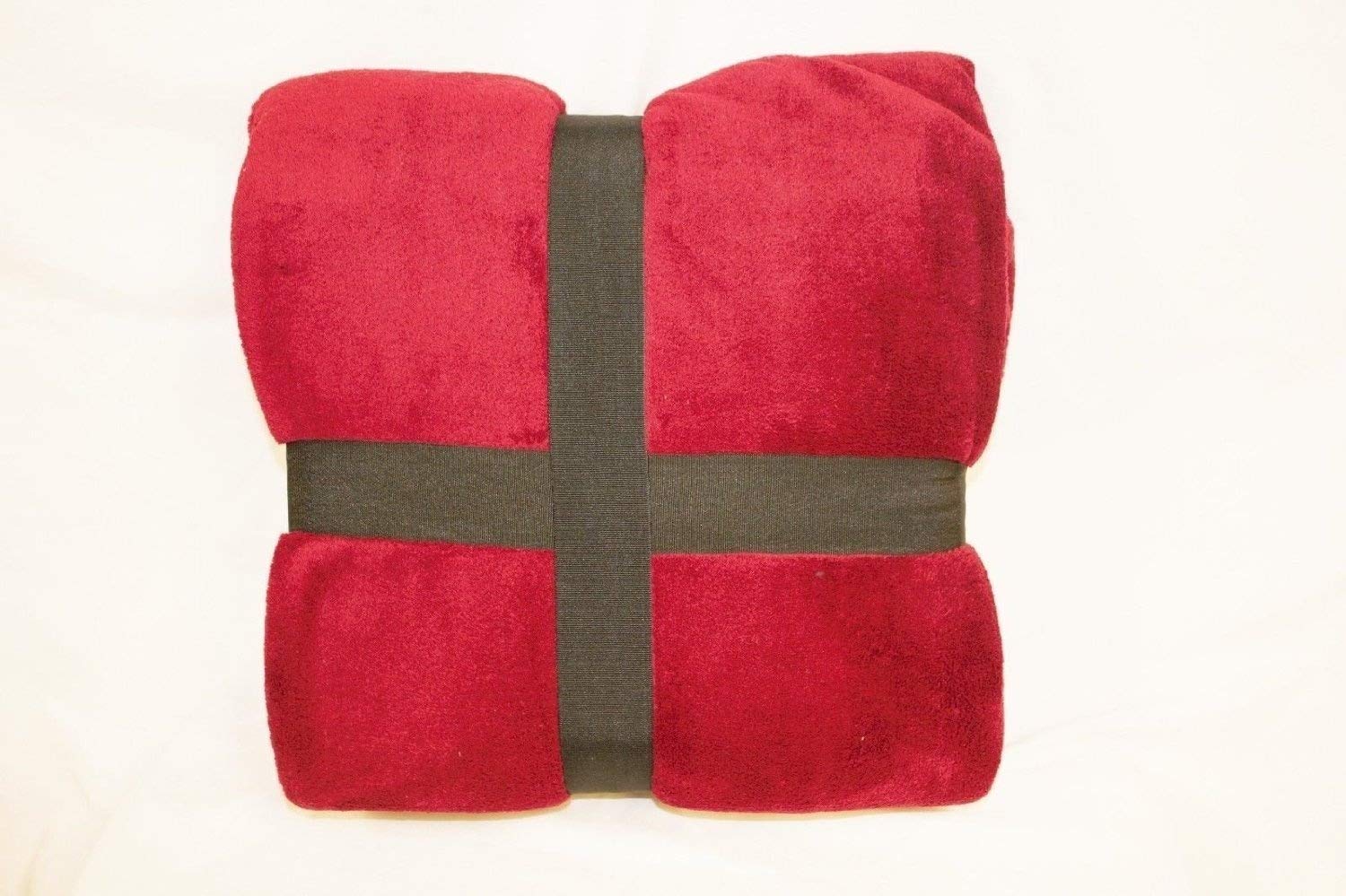 Couverture de luxe bordeaux pour des soirées cocooning au chaud