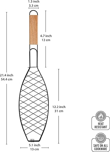 Miniatura 4 de Farberware 5261928 - Cesta para asar pescado, color negro