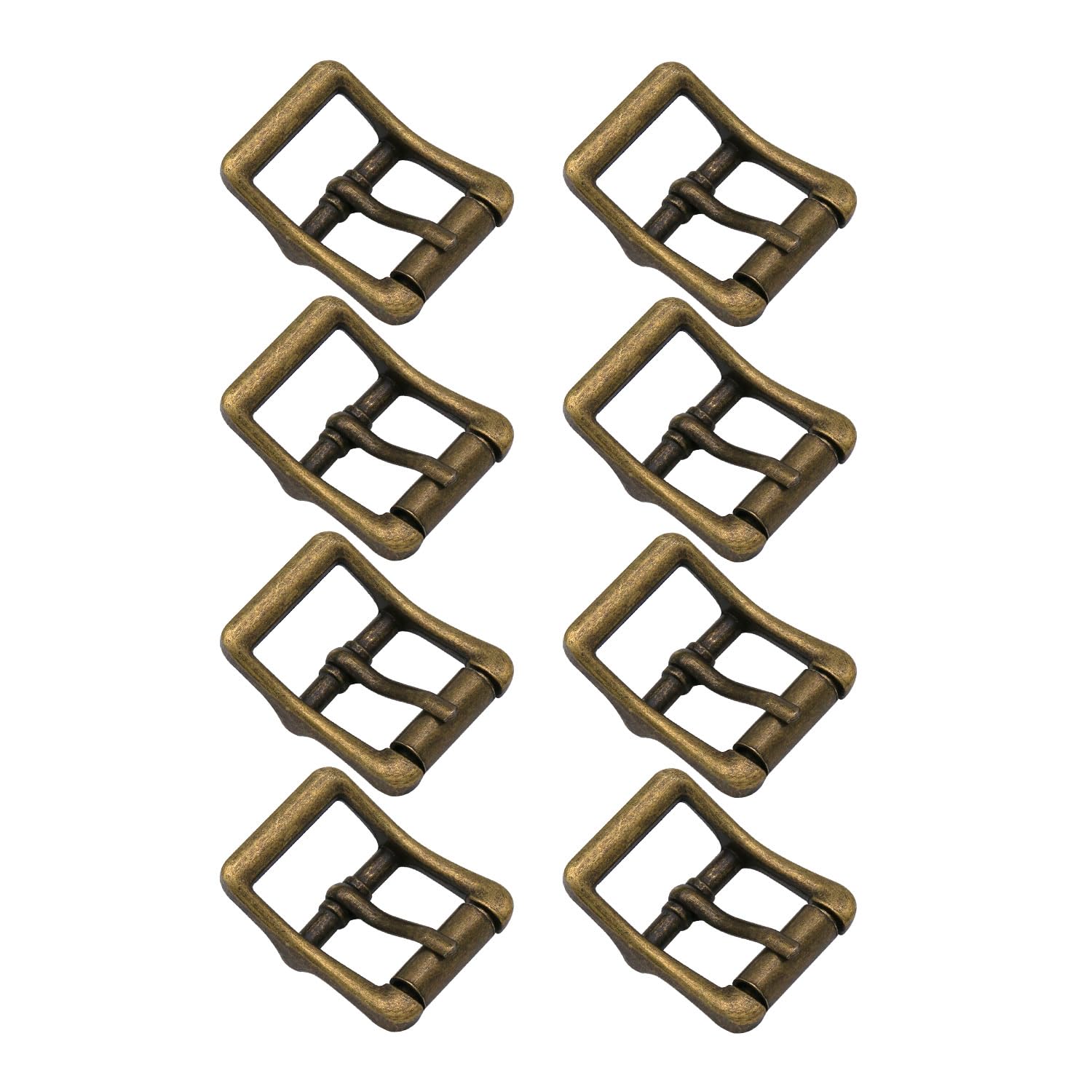 Qimoo Metal Roller Buckle Center Bar Buckle for Leather Bags Crafts