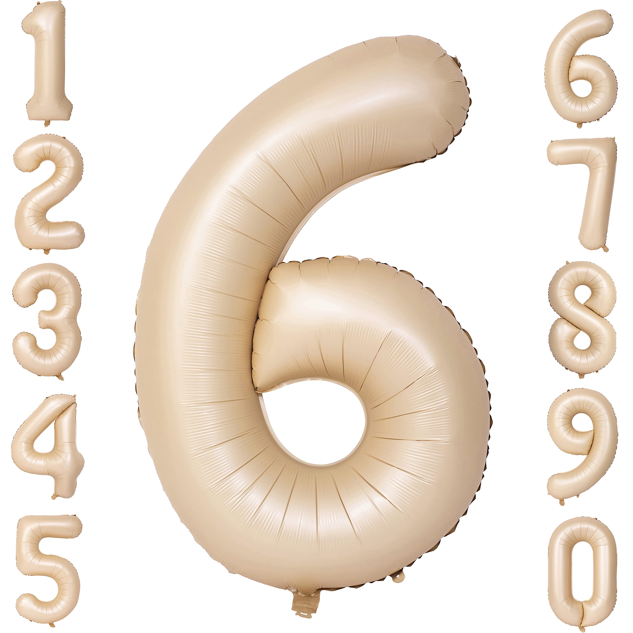 Red 0 balloon 40 Inch Giant Helium Foil Number 0 to 9 Red Balloon Birthday Wedding Party Digital Decorations (Number 0) — view 563