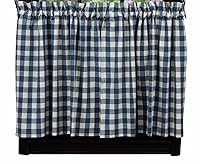 Algopix Similar Product 11 - IHF New 24 Tier Curtain Picnic Blue