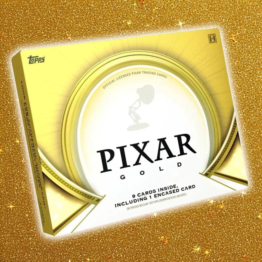 Amazon.com: Topps Pixar Gold Trading Cards, 9 Cards Including 1