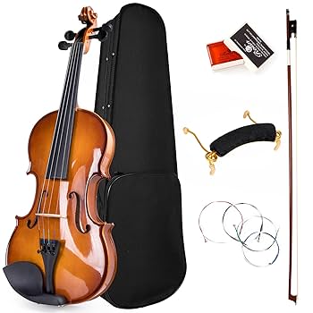値引き！新品！ 4/4フルサイズ バイオリン 本体と弓(ハードケース付き) Amazon | Kmise バイオリン, フルサイズ4/4 ソリッドウッド