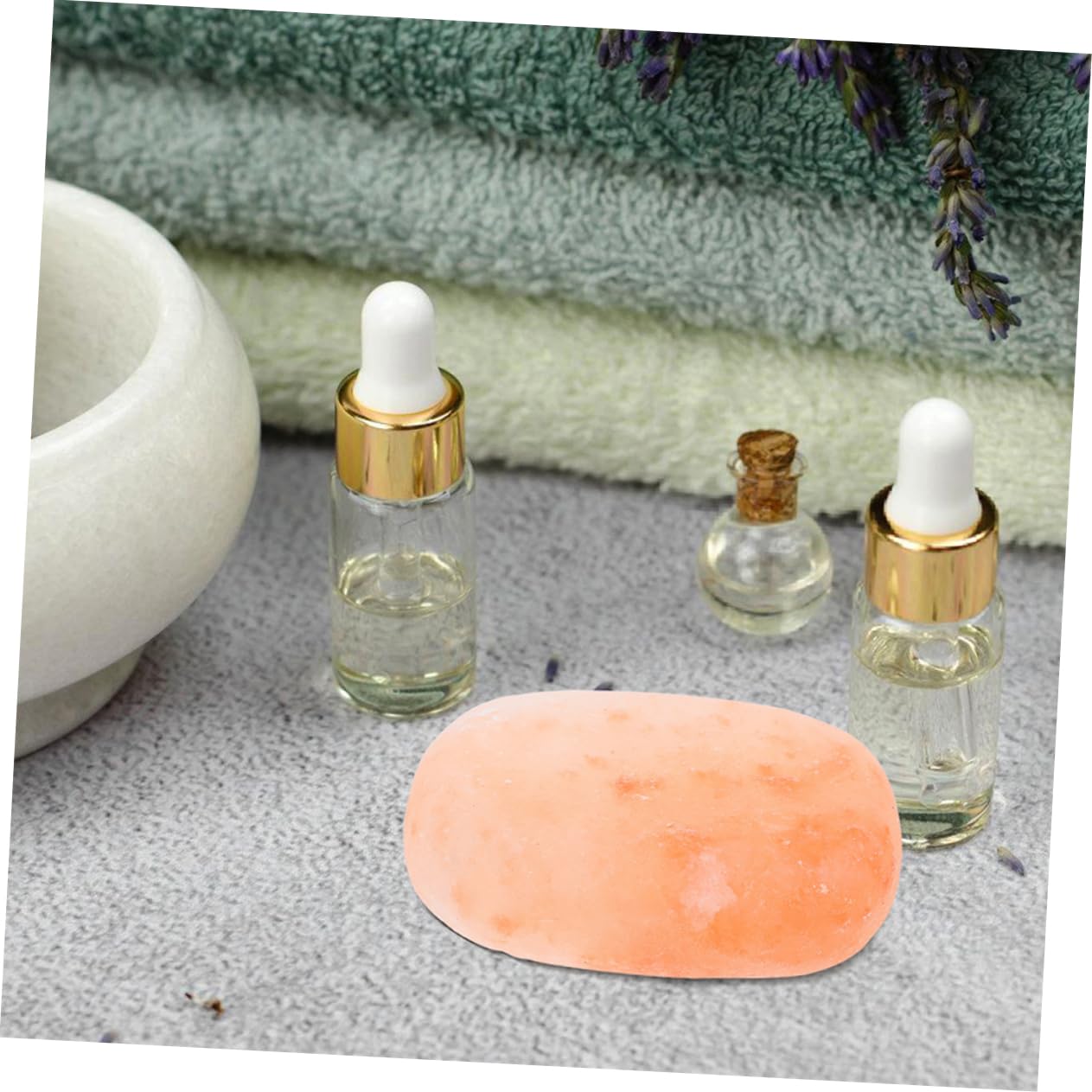 Jabón de Sal Mineral 2 Piezas para Limpieza Corporal | Sal Marina Gruesa, Limpieza Profunda E Hidratación, Formato Portátil para Viaje y Días de Spa