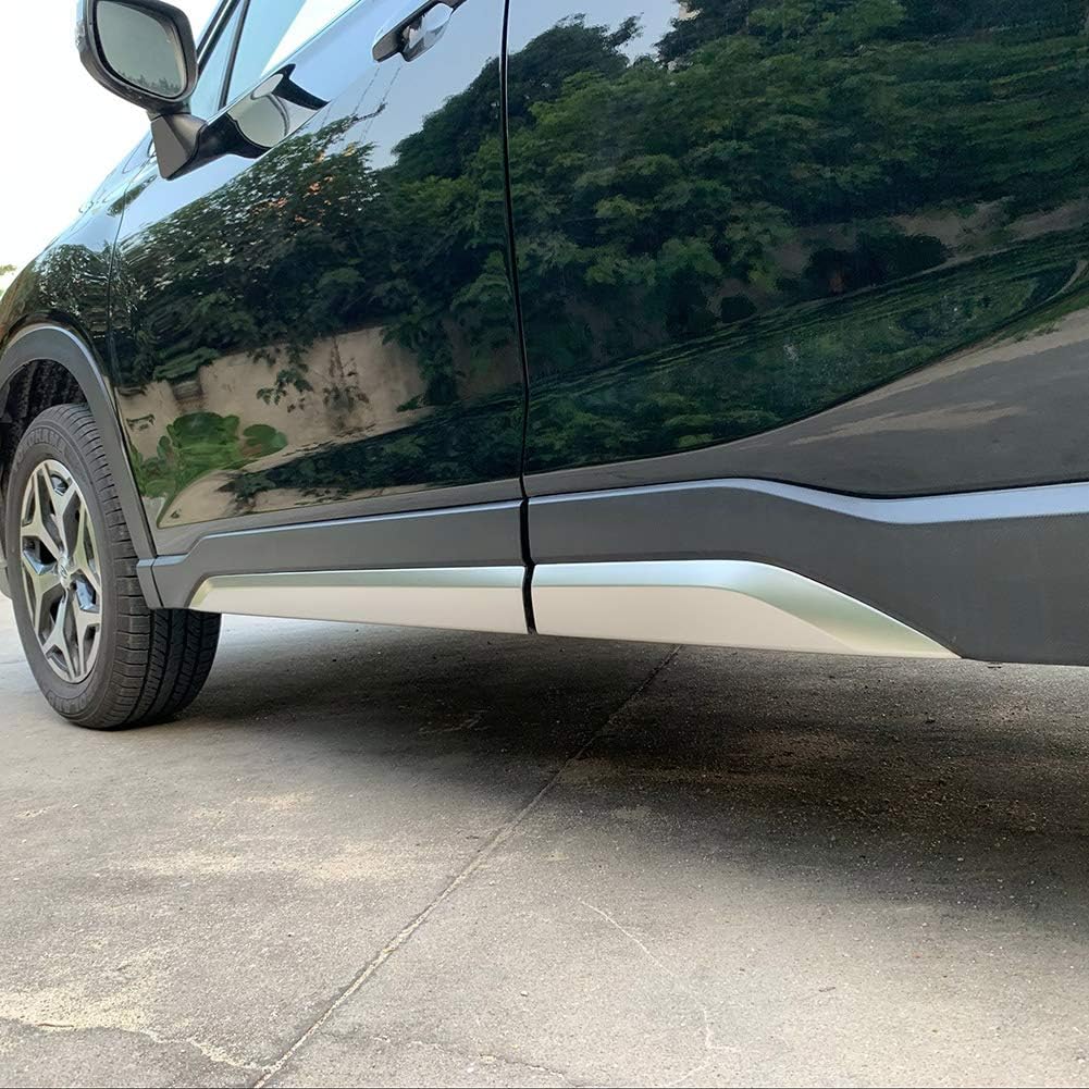Beautost Fit for Subaru Forester 2019 2020 2021 2022 2023 2024 Door Body Side Moulding Overlay Cover Trims Stainless Steel Matte