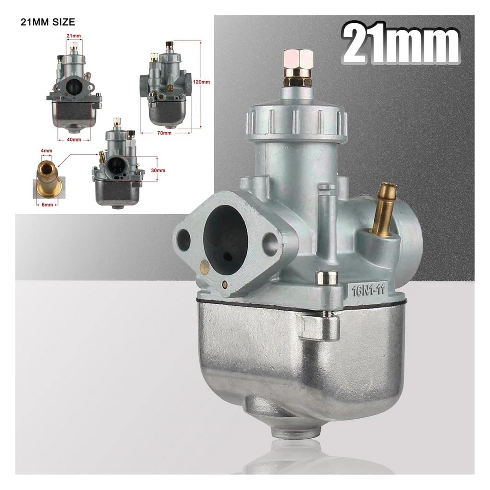 EXTRWORY Vergaser Kit 21mm Für 16N1-11 - Passend Für S50 S51 S70 Motorräder