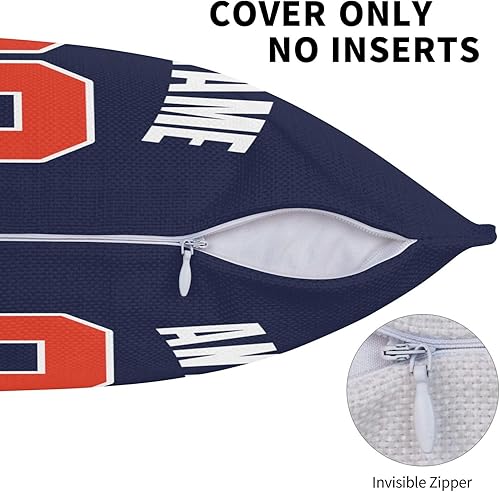 Miniatura 3 de JKMLQD Funda de almohada personalizada Funda de almohada personalizada con cualquier nombre y número, regalo personalizado para fanáticos del estilo