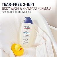 Vista 2 de Aquaphor Baby Wash and Shampoo, Unscented Baby Shampoo and Wash, 25.4 Fl Oz Pump Bottle