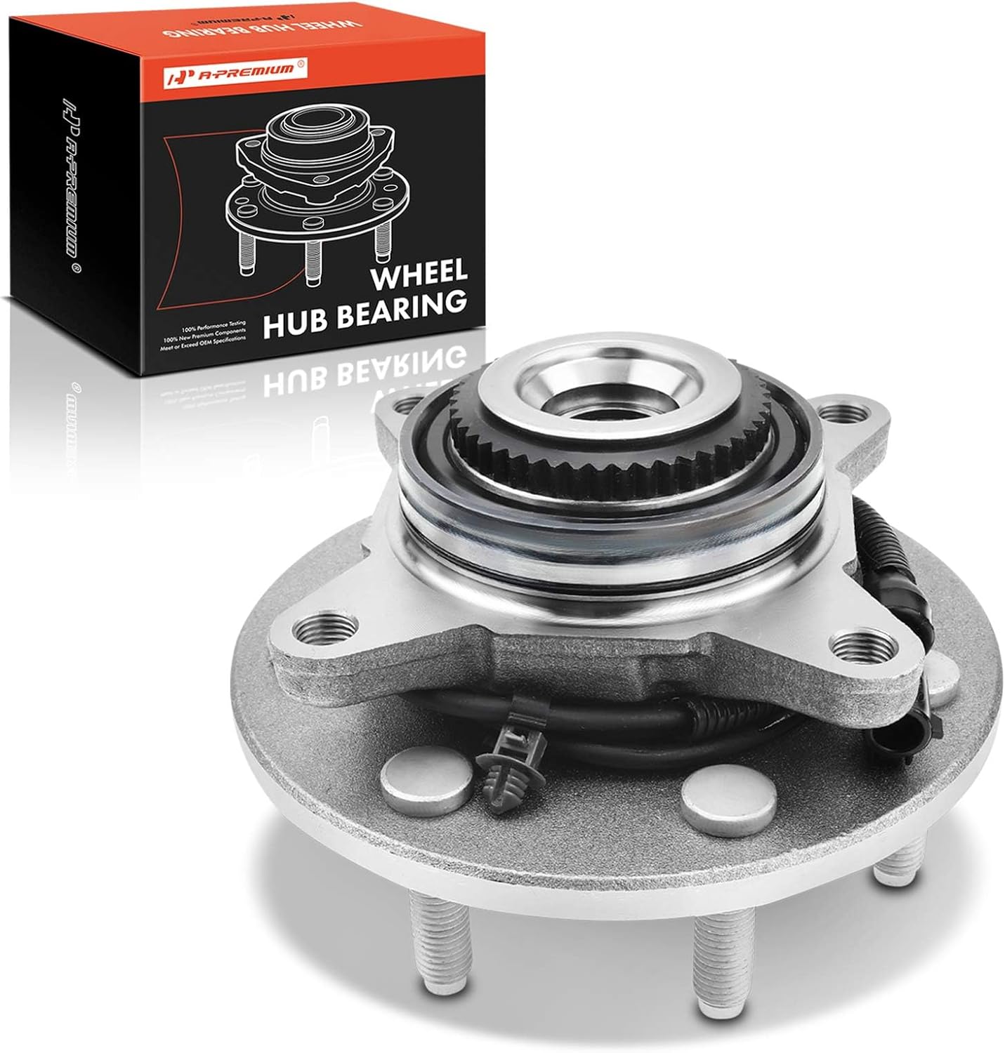 A-Premium Front Wheel Bearing and Hub Assembly with ABS & 7-Lug Compatible with Ford F-150 F150 2005 2006 2007 2008, 4WD Only
