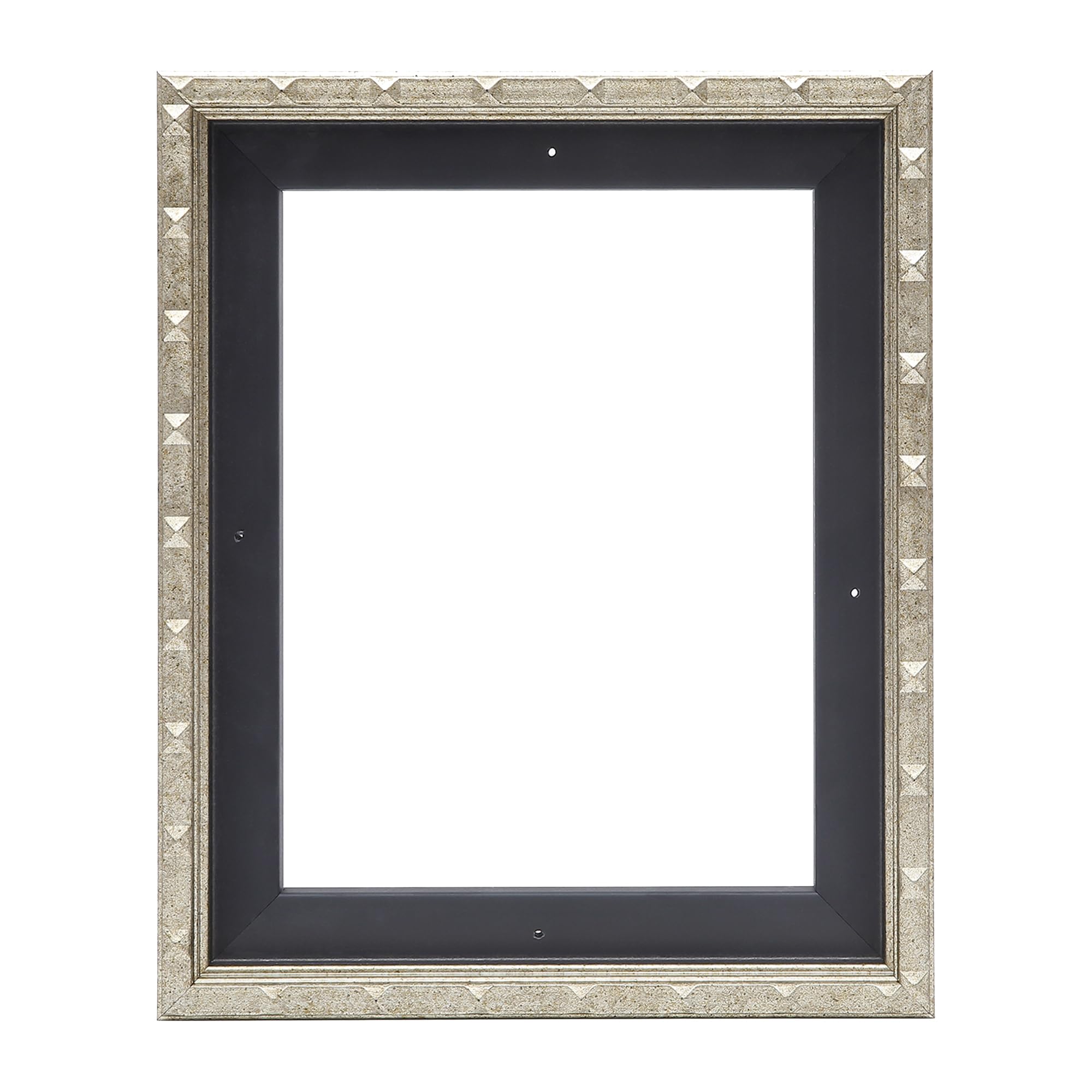 Photo 1 of VAREIHNAZ Canvas Floater Frames for 8"x10"Canvas Paintings,Sliver Canvas Frame,Floating Frames for Canvas with 0.6"~0.9" Deep for Wall Decor(Silver)