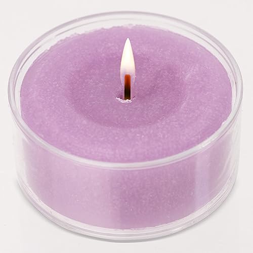 Miniatura 41 de HYOOLA Velas aromáticas de vela – Taza transparente – Velas perfumadas de Lily Tealight – 6 horas de tiempo de combustión – Paquete de 15 – Lily