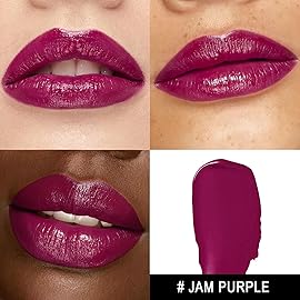 MAKI YIKA Moisture Purple Lipstick for Women Hydrate Lip Gloss for Dry Cracked Lips Weightless Glossy Lip Color Juicy Finish,MA067 Jam Purple