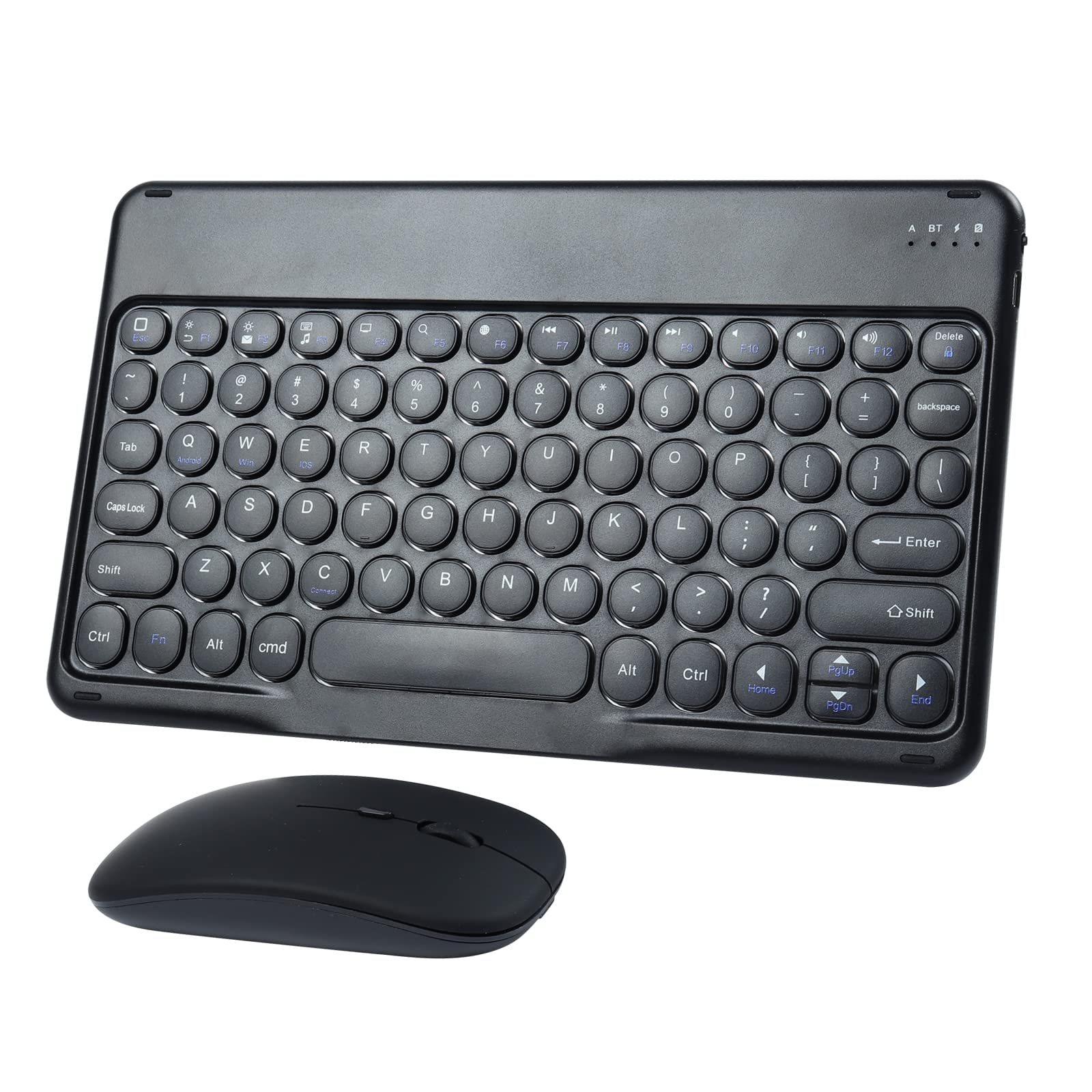 Kit de teclado y mouse Bluetooth inalámbrico con teclas redondas de alta precisión 8