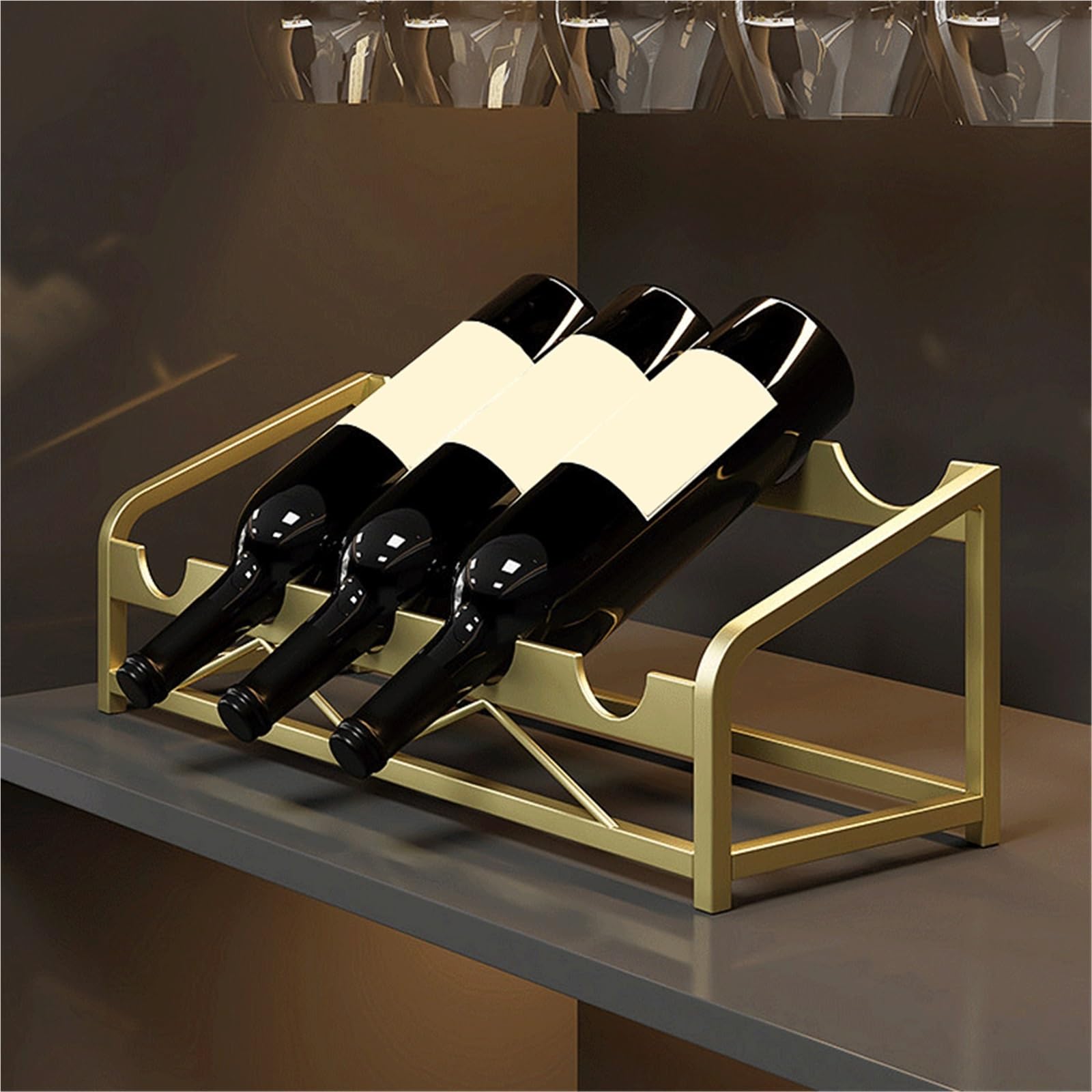Stojak na wino Stojak na czerwone wino Dekoracyjny stojak do przechowywania pionowej szafki na wino
