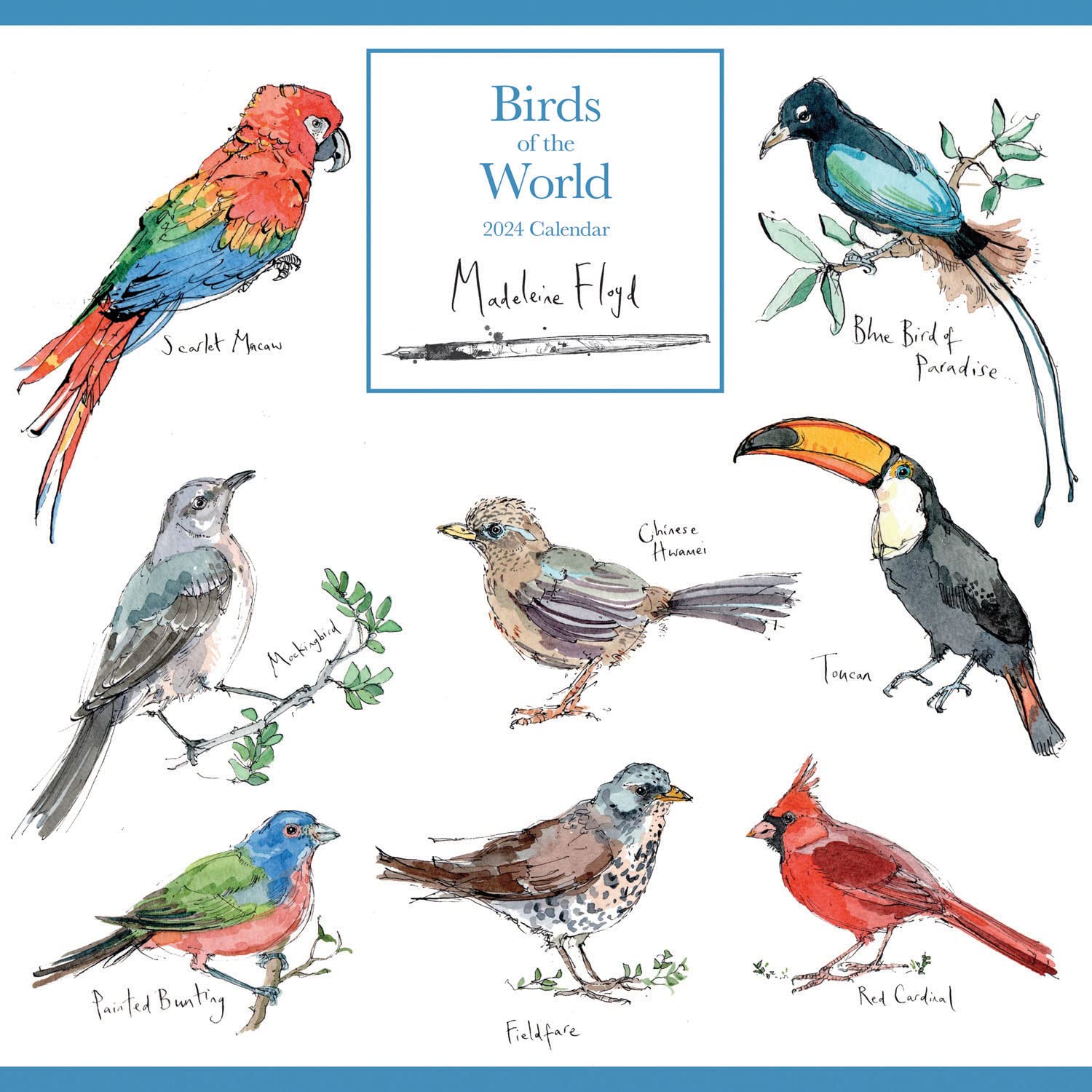 Madeleine Floyd, Birds of the World 2024 Calendar