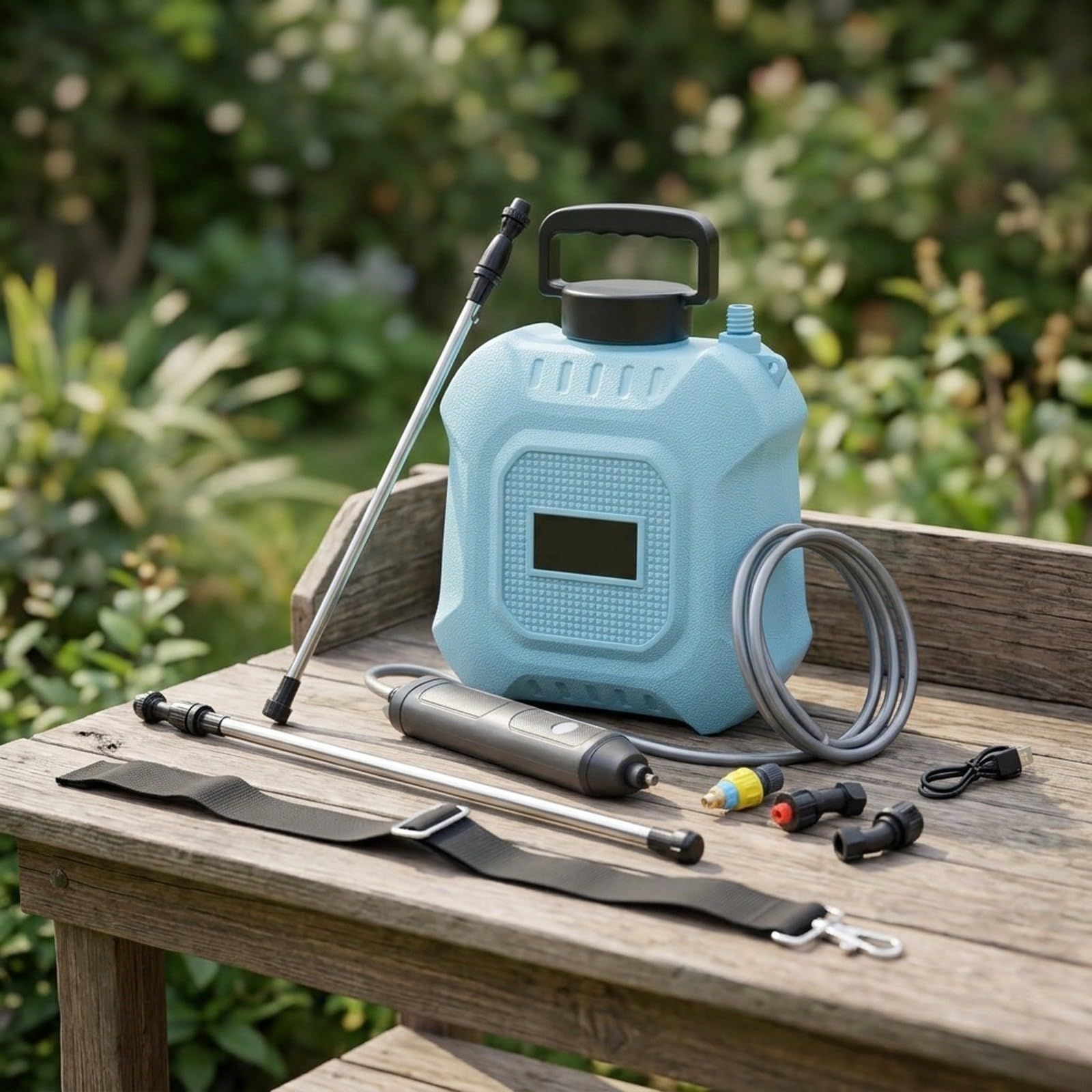 Pulverizador Eléctrico Jardín 8L Recargable 200 Min(8L)
