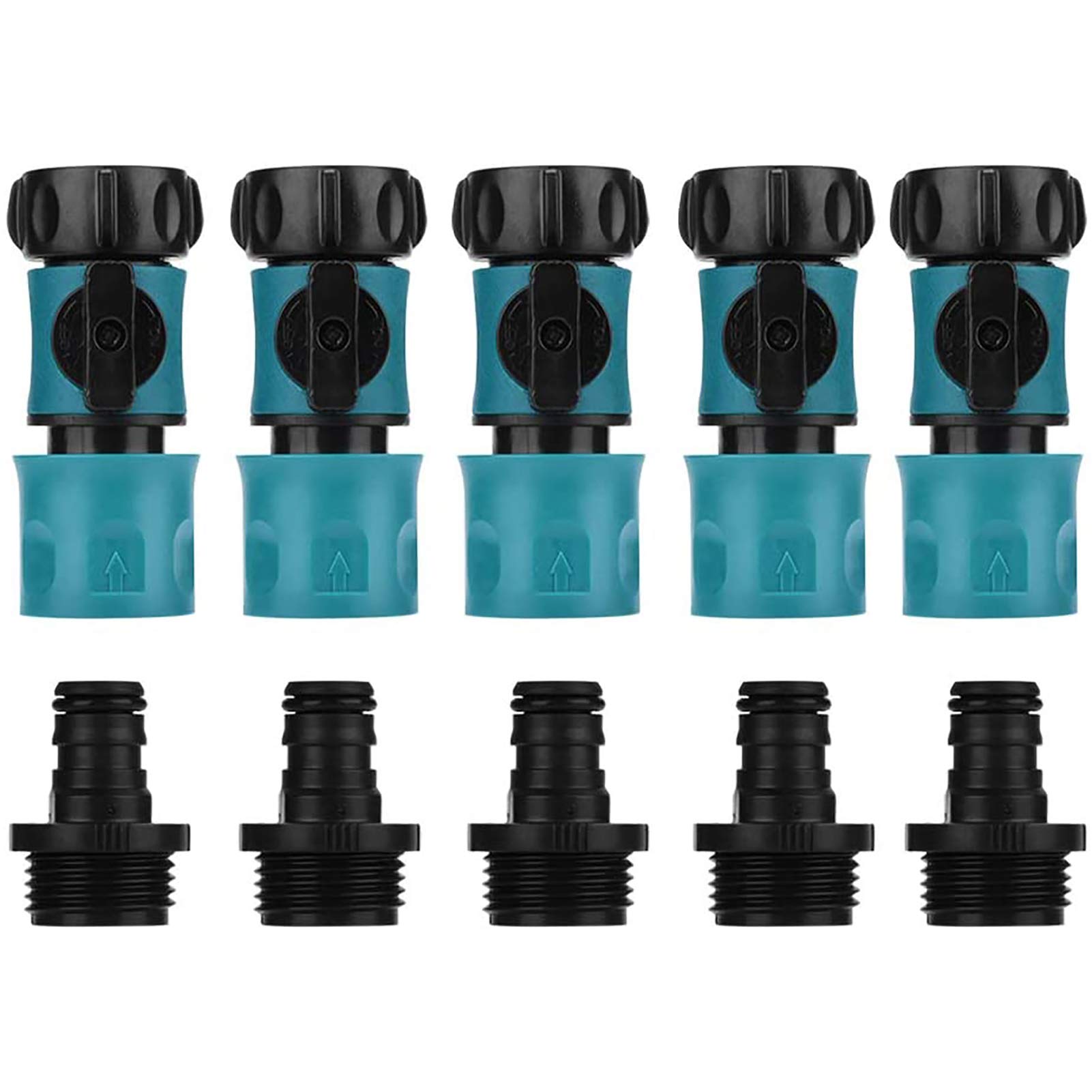 Buy Plastic Garden Hose Quick Connectors, Female and Male with ShutOff