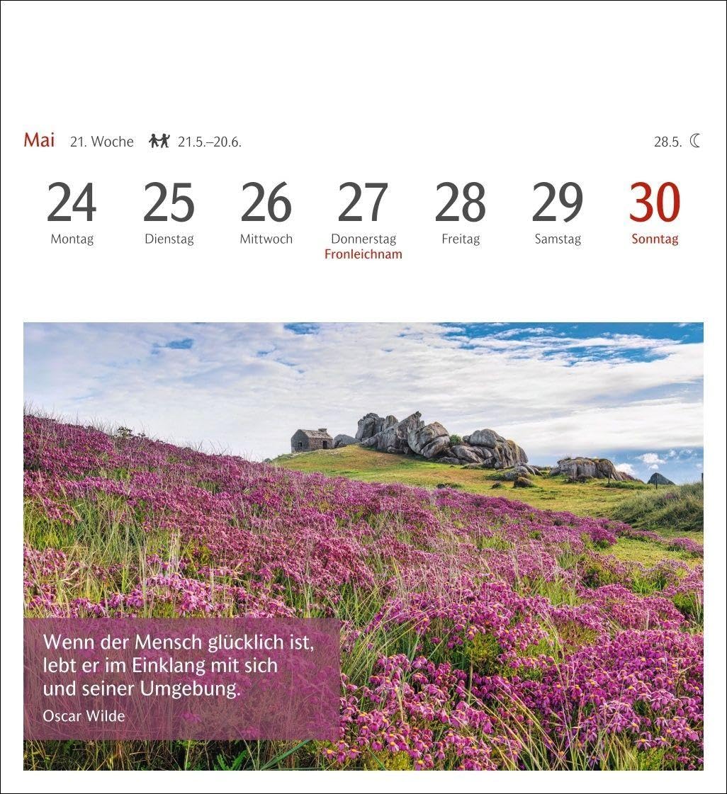 Momente des Glücks Postkartenkalender 2027 - Wochenkalender mit Zitaten, mit 53 Postkarten: Positive Stimmung und Zufriedenheit im Postkartenformat. ... und schönen Fotos zum Sammeln und Verschicken