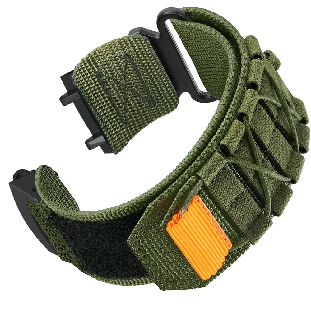 OBOE Nylon Watch Strap 'COMPATIBLE WITH' Amazfit T-Rex 3 Watch Sports Watch Band (B-Green) [WATCH NOT INCLUDED]-picture-16