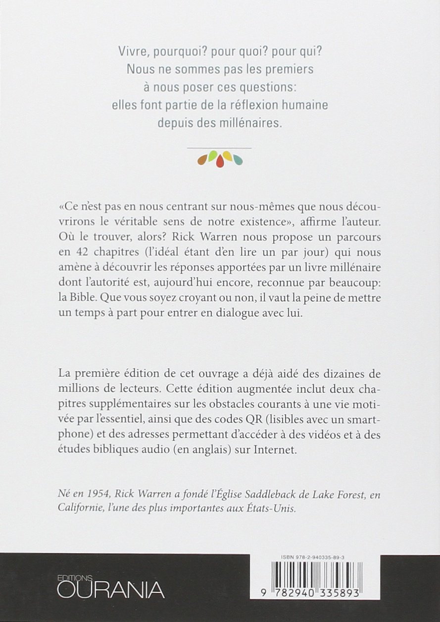 Une vie motivée par l'essentiel. Edition augmentée