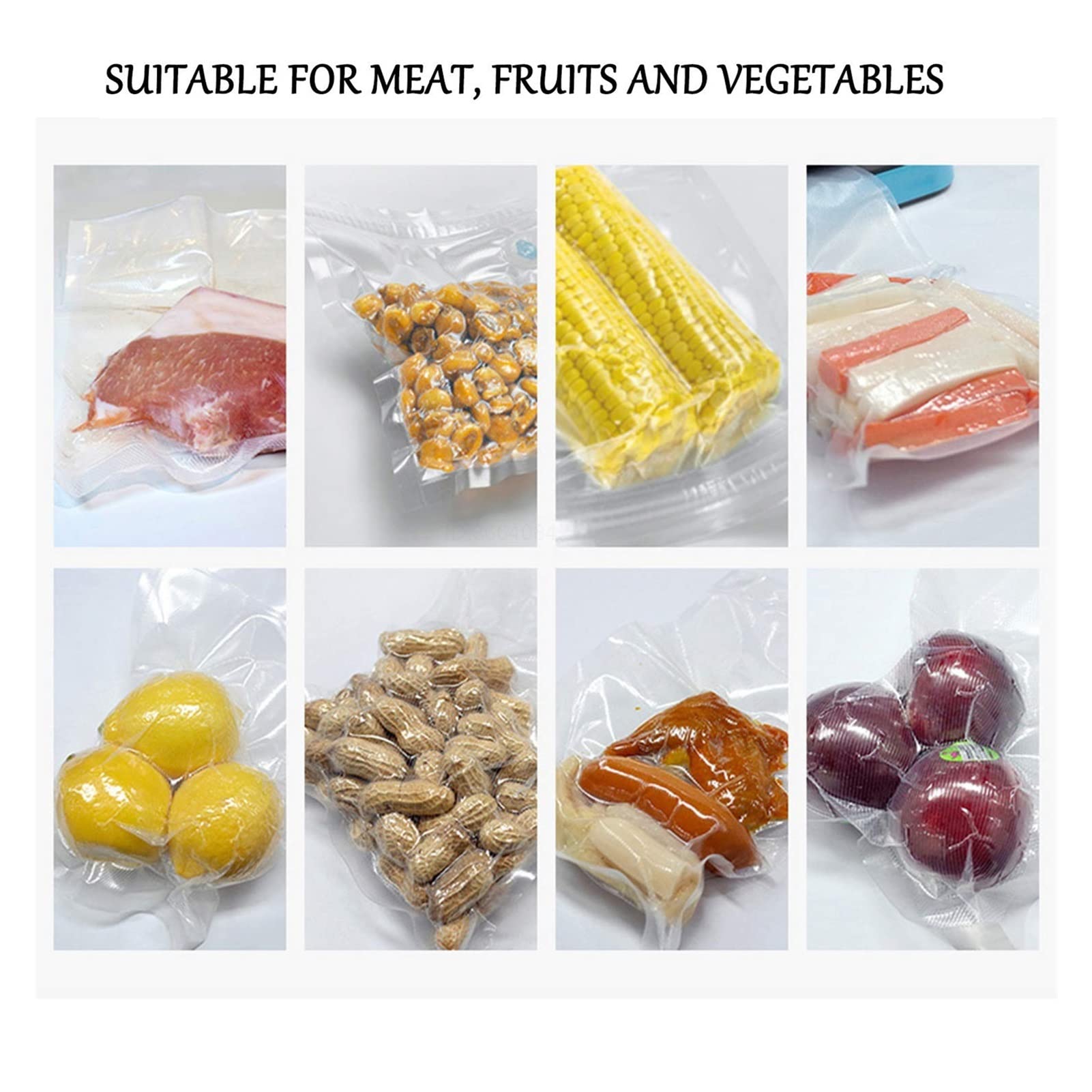 Bolsas de rollo Sous Vide para máquina de envasado al vacío Embalaje Bolsas de vacío de almacenamiento de alimentos para sellador al vacío La longitud es de 1500 cm (Color : 20CM x 1500CM x 2) (28cm
