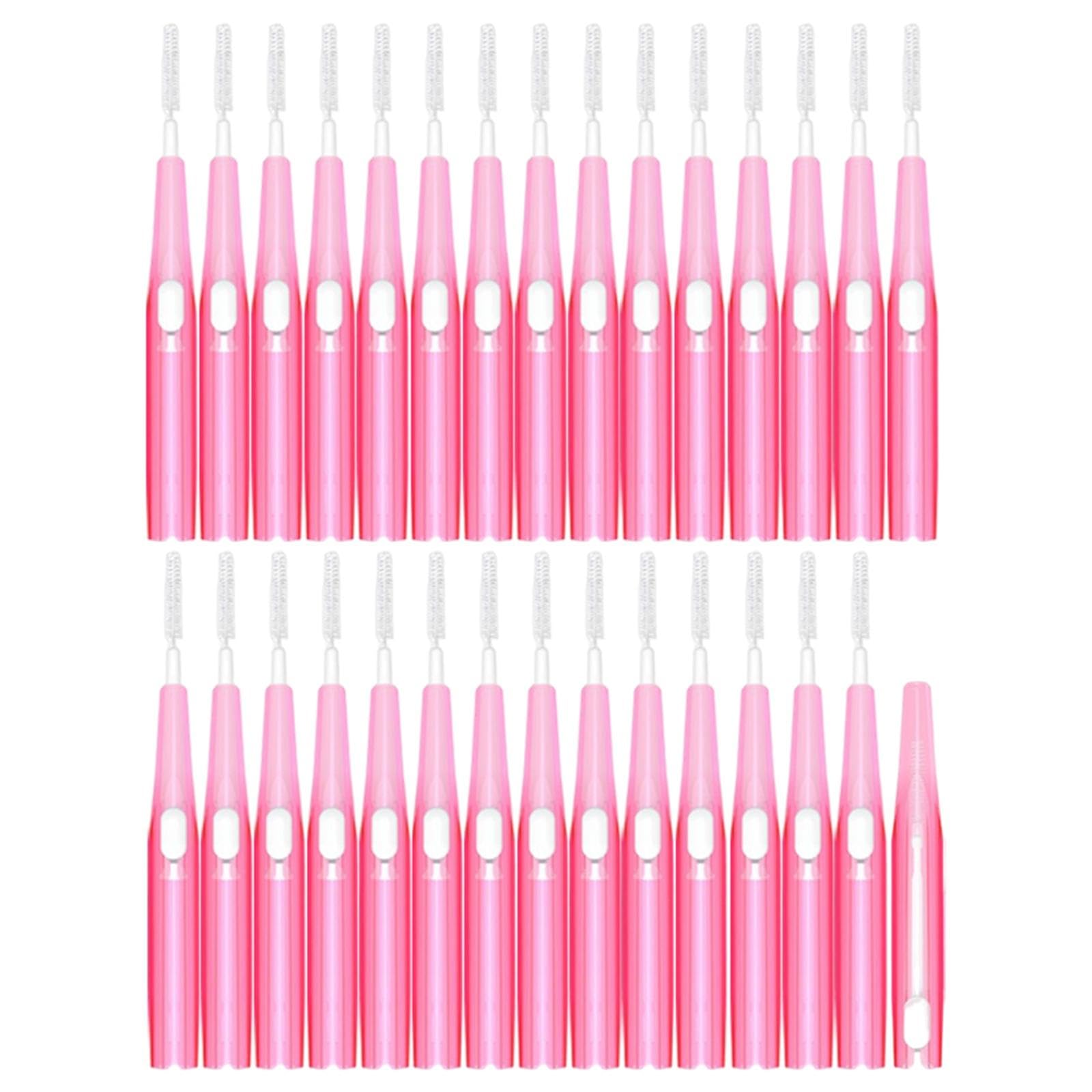 BNF® 30pcs Interdental Brush Toothpick Dental Hygiene Brush Retractable Pink 0.6mm|Health & Beauty | Oral Care |Dental Floss & Flossers|30 Piece Interdental Brush-image-22