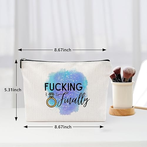 Miniatura 3 de Regalos de compromiso para mujeres, bolsa de maquillaje para novia, bolsa de maquillaje para bolso recién comprometido, bolsa de despedida de