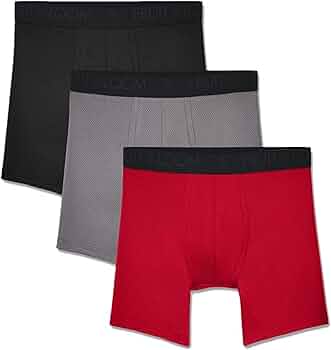 Fruit Of The Loom Breathable Underwear Boxer Corti Uomo (Pacco Da 3