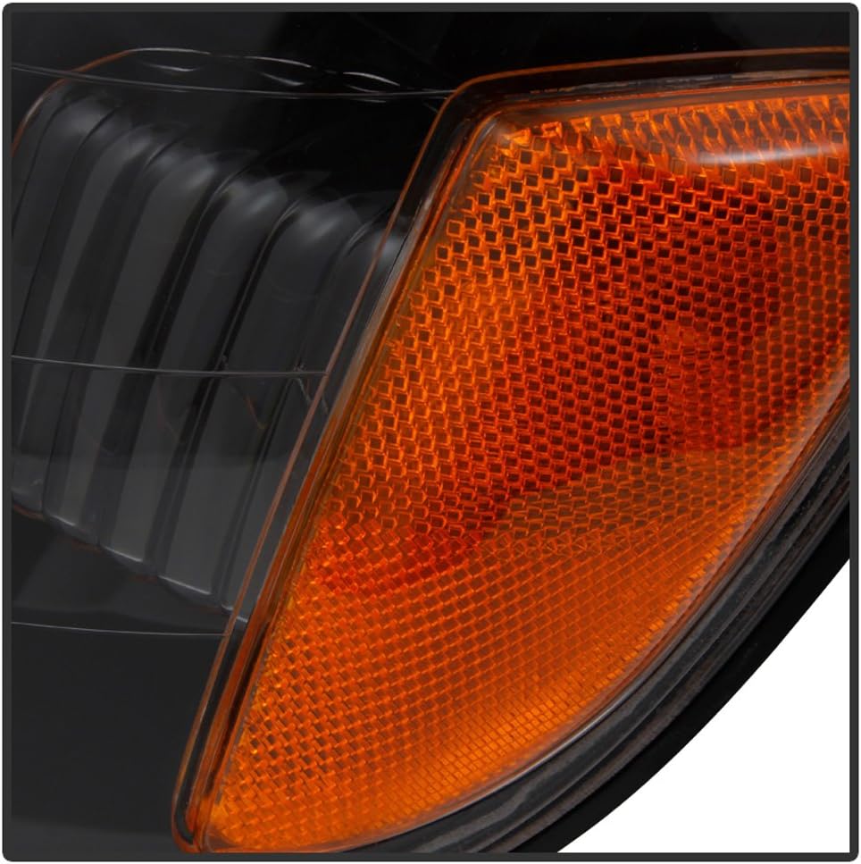 ACANII - For Blk Smoke 2000-2004 Toyota Tundra Regula/Access Cab Headlights +Corner Lamps Driver + Passenger Side