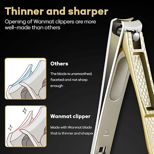 Miniatura 4 de Cortaúñas mejorados para hombres, 6 cortaúñas de pies (1 unidad)