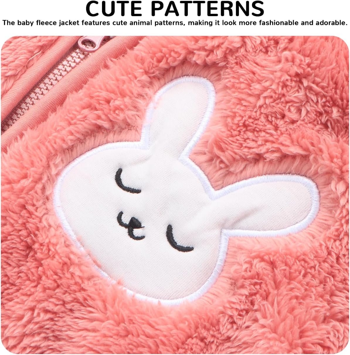 Baby Girl Winter Fleece Coat Toddler 2T 3T Outerwear For Kid Panda Warm Jackets - Image 3