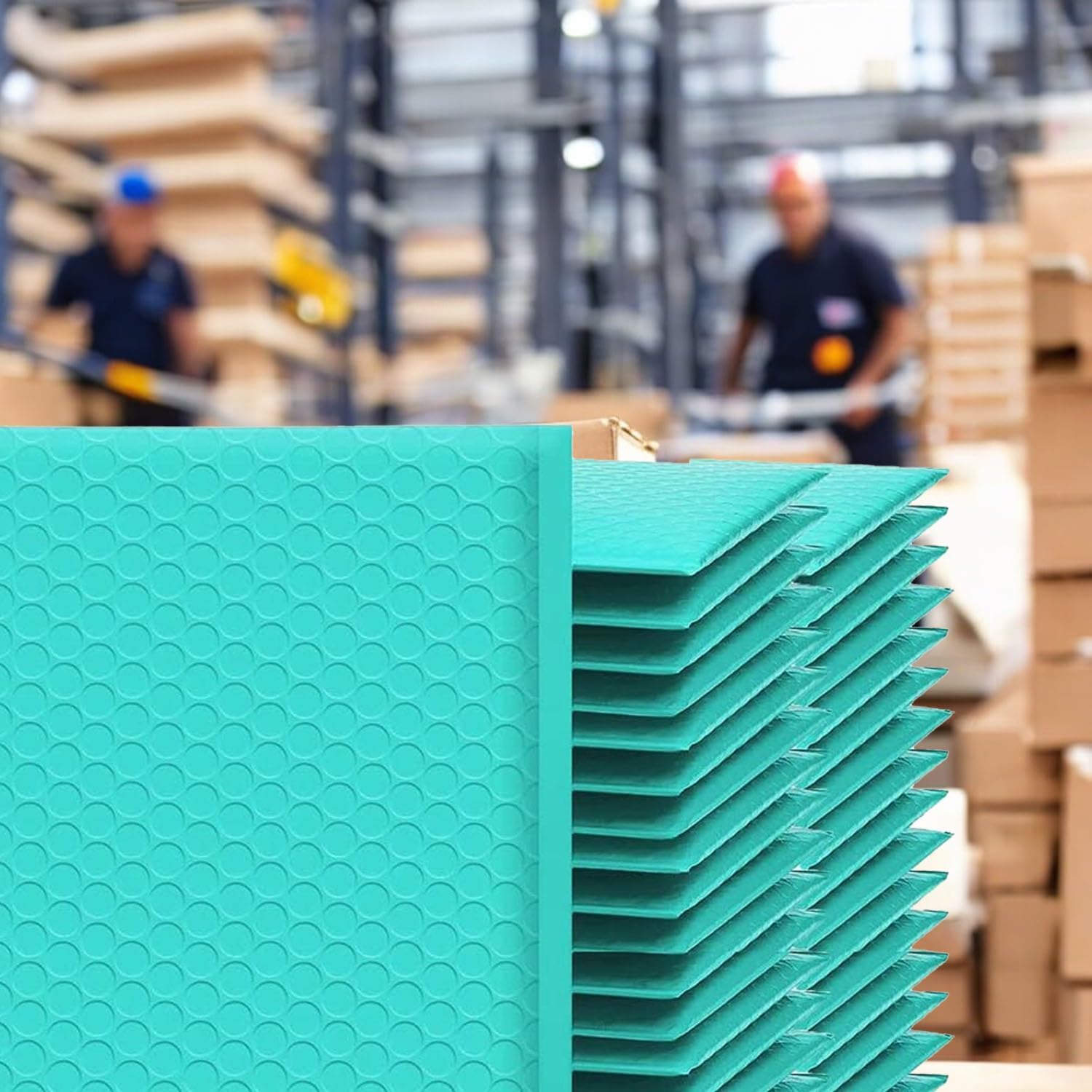 iMBAPrice 100-Pack #2 (8.5" x 12") Premium Hot Teal Color Self Seal Poly Bubble Mailers Padded Shipping Envelopes (Total 100 Bags)