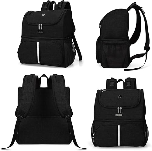 Miniatura 2 de BAGLHER Bolsa de viaje para mascotas, mochila de doble capa para suministros para mascotas (para todos los suministros de viaje para mascotas),