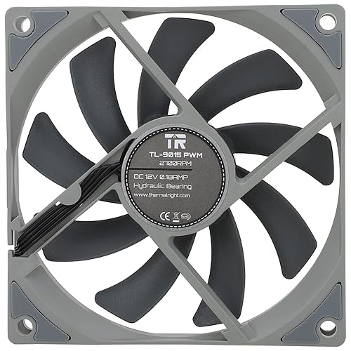 Miniatura 9 de Thermalright Ventilador de CPU TL-9015, carcasa de 3.543 in, ventilador PWM, ventilador de PC PWM de 4 pines, ventilador ultrafino de 0.591 in,
