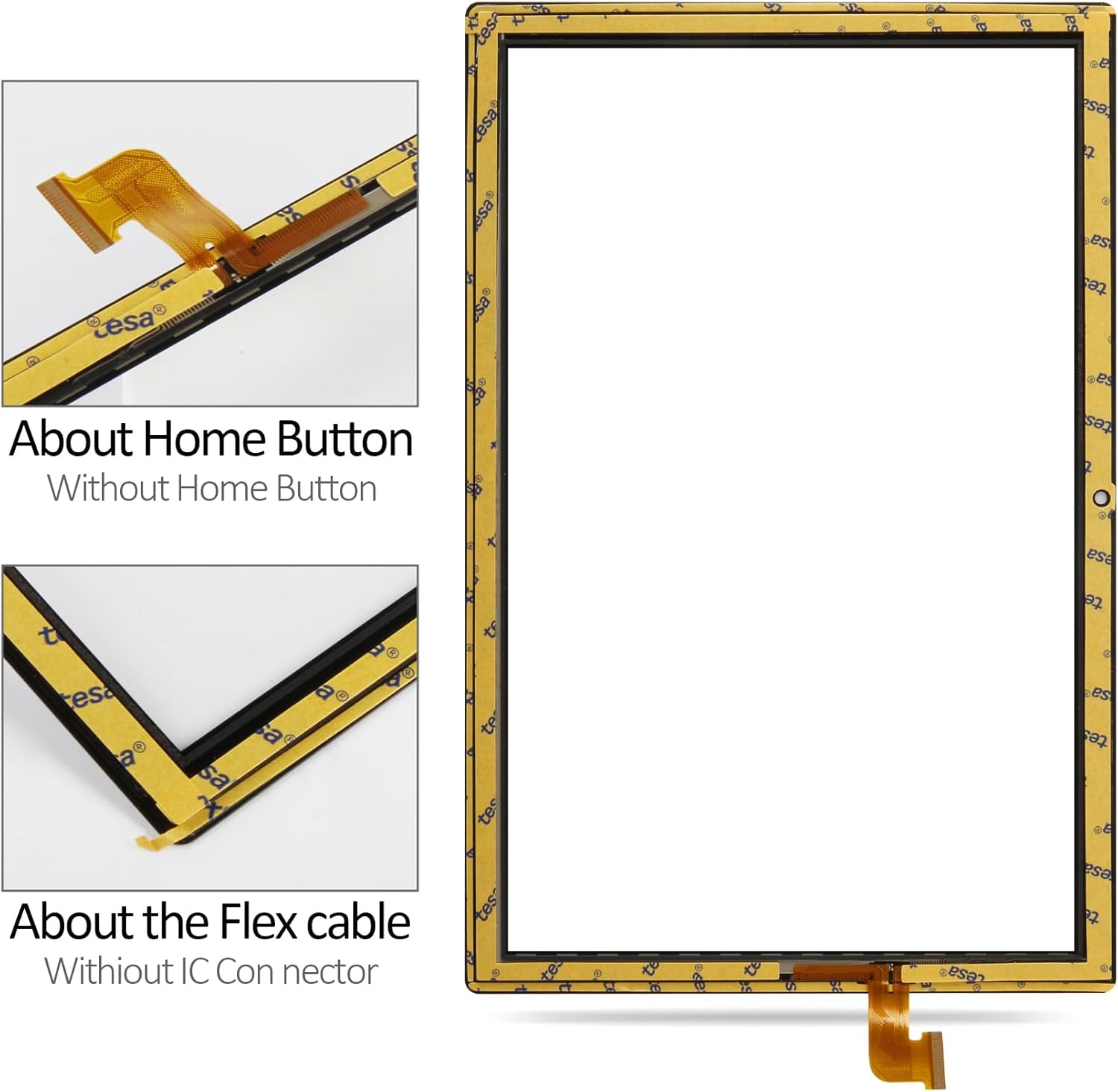for 10.1 inch Vortex BTAB10 BTAB 10 Touch Screen Panel Digitizer Front Panel Glass kit | High Sensitivity Replacement Touchscreen