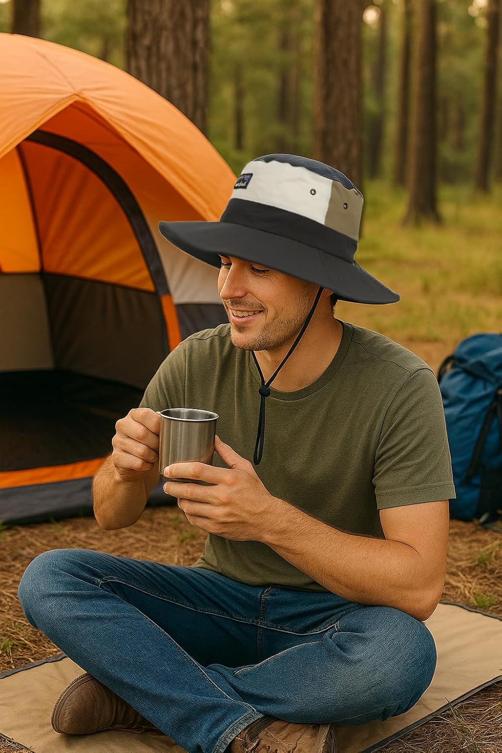 Waterproof Vented Boonie Hat - Classic Lightweight Packable Explorer Sun Hat for Men and Women - Image 6