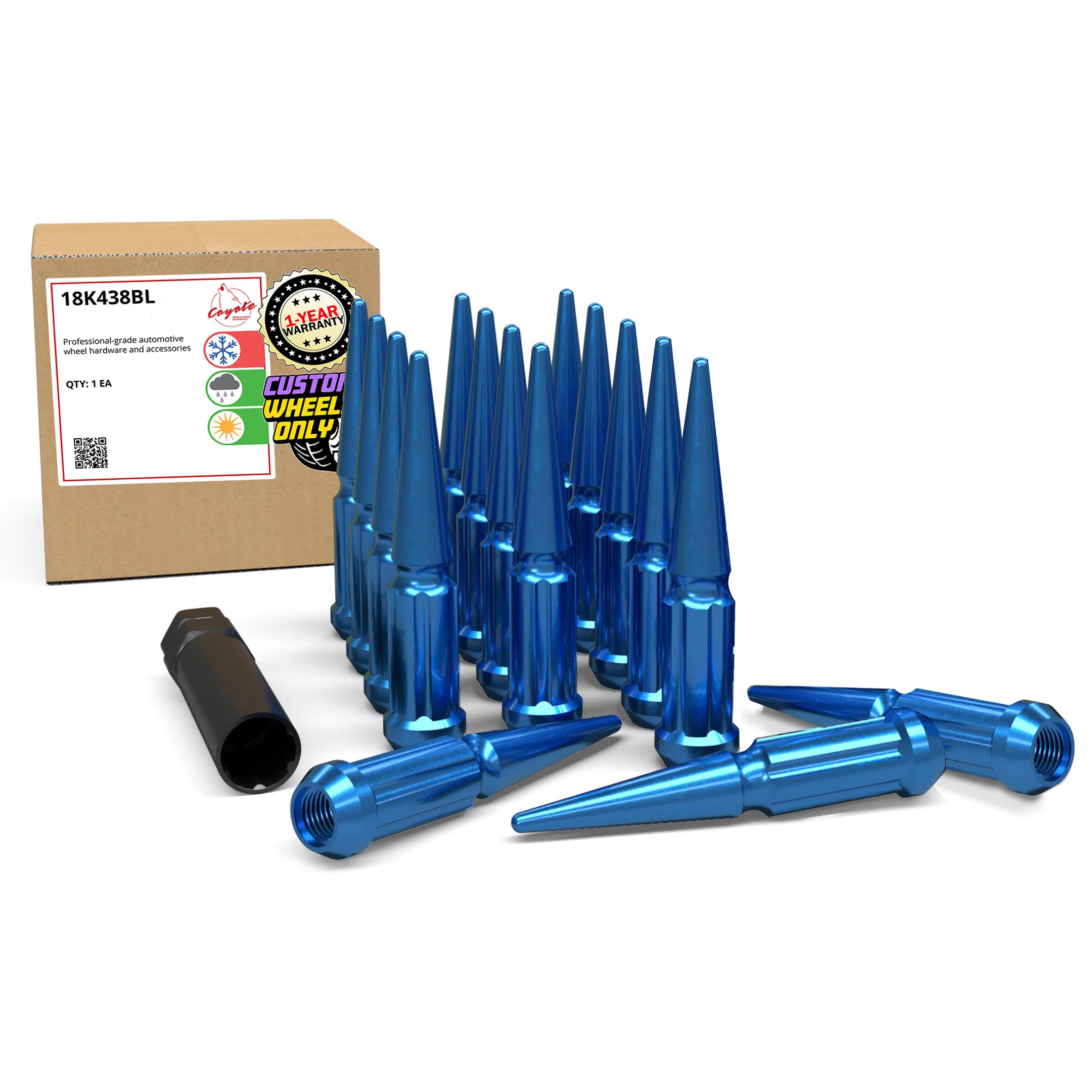 Amazon.com: Wheel Accessories Parts 16 Pcs M10x1.25 Thread Spike