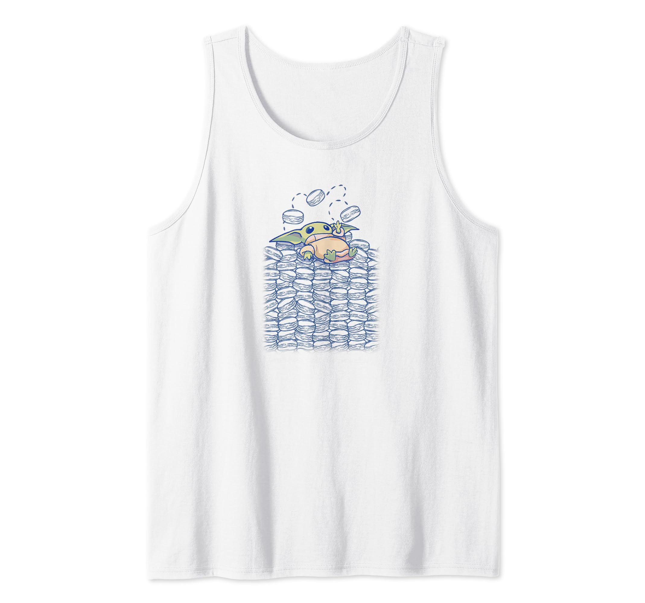 Grogu Cookie Stack Tank Top imprimé graphique exclusif Star Wars