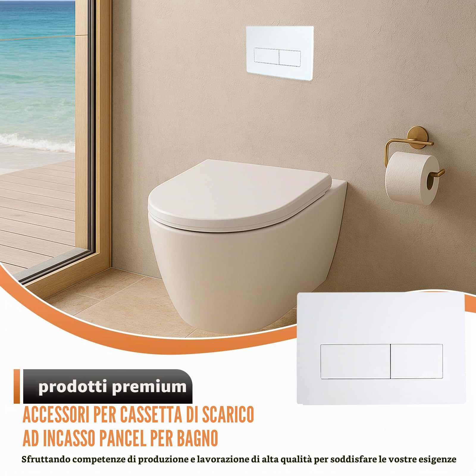 BAIFULAI Piastra di comando per WC, piastra di azionamento, cassetta di ricambio con set di leva e telaio di montaggio, compatibile con Geberit Sigma1 Sigma20 Sigma30 Sigma50 UP320 e 300 piastra di