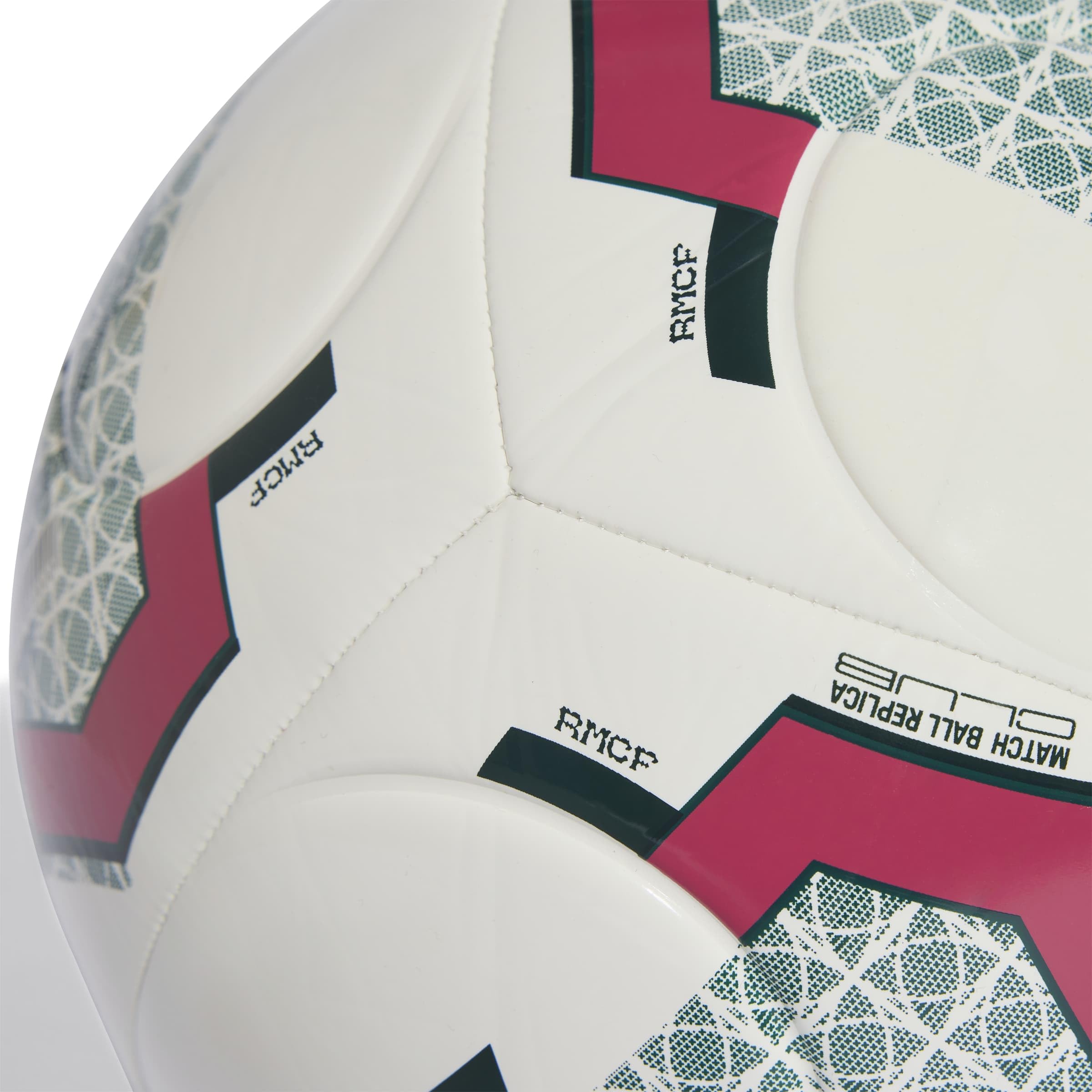 adidas Unisex - Adulto Real Madrid Home Club Recreation Ball, white/aurora ivy, 5